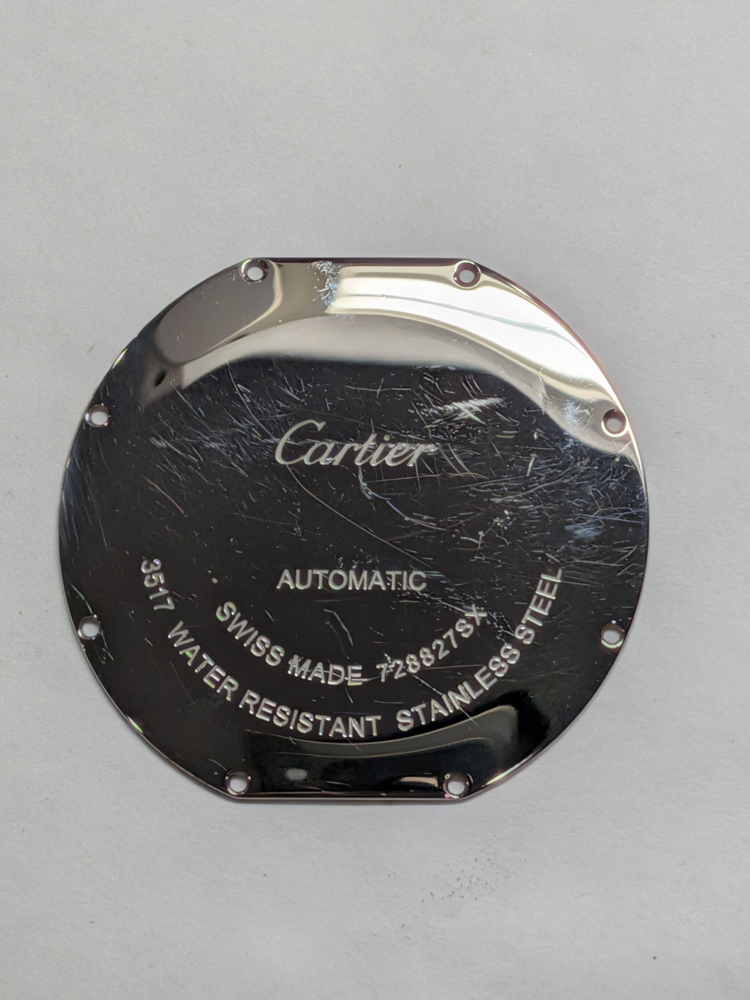 カルティエ ロンド ソロ XL W6701010 / 3517 自動巻き Cal.2892A2 SS 革 純正Dバックル（SS）シルバーローマン文字盤（SWISS MADE表記）  箱 冊子 保証書（2013年） DVD 純正レザーベルト付き オーバーホール済み