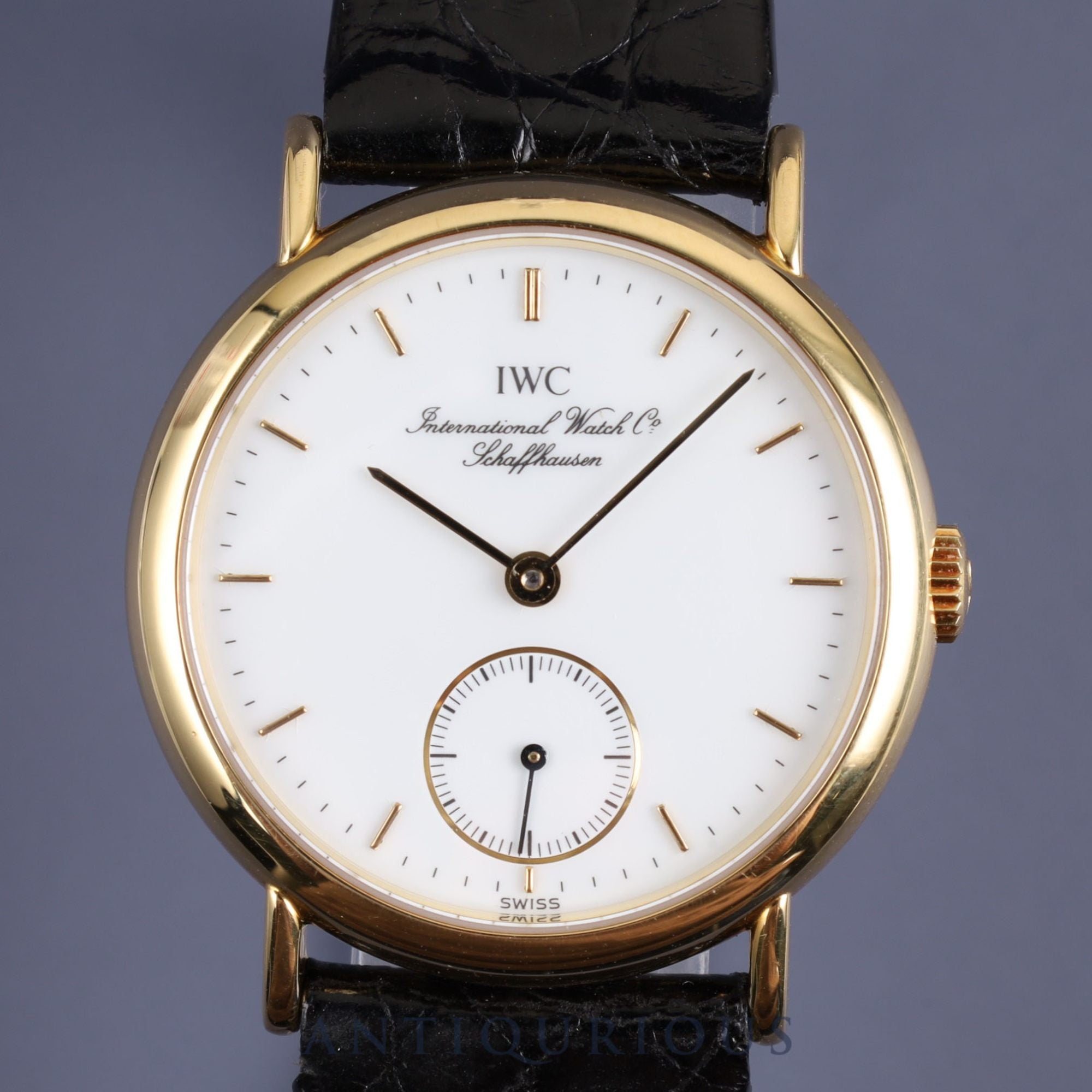 IWC Portofino IW2532 Manual winding Cal.403-423 YG Genuine leather strap Genuine buckle (GP) White dial Overhauled