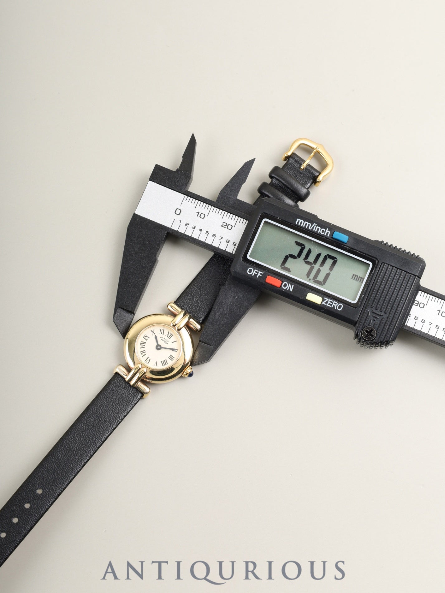 カルティエ マストコリゼ 590002 クォーツ SV925 革 純正尾錠（GP