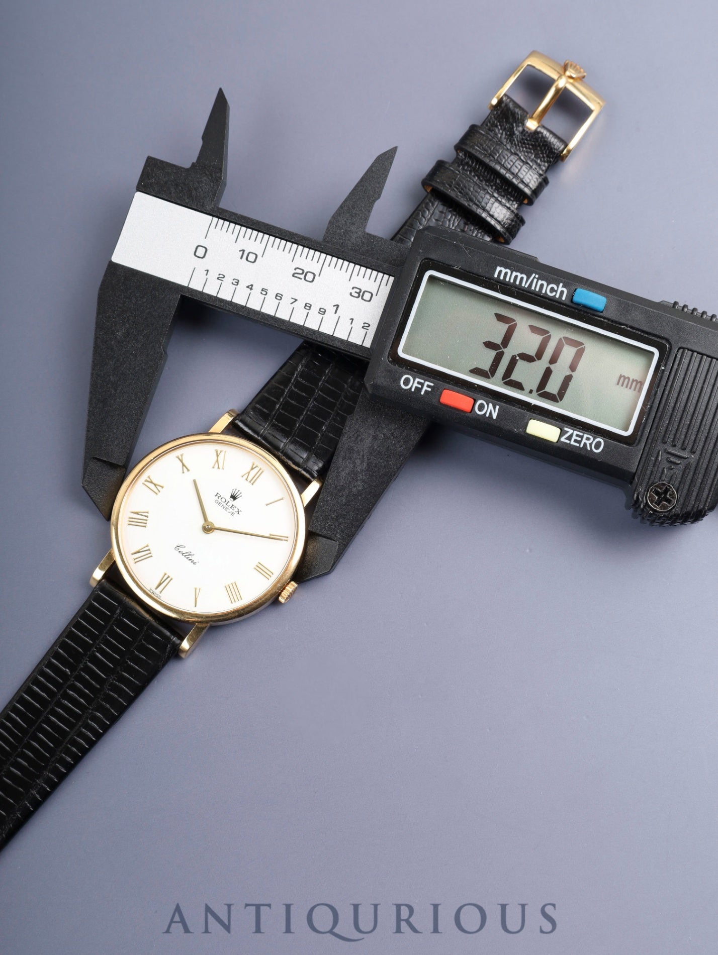 ロレックス チェリーニ 5112 手巻き Cal.1602 750YG 革 純正ピンバックル（750YG） ホワイトローマン文字盤 W番（1994年～1995年）オーバーホール済み