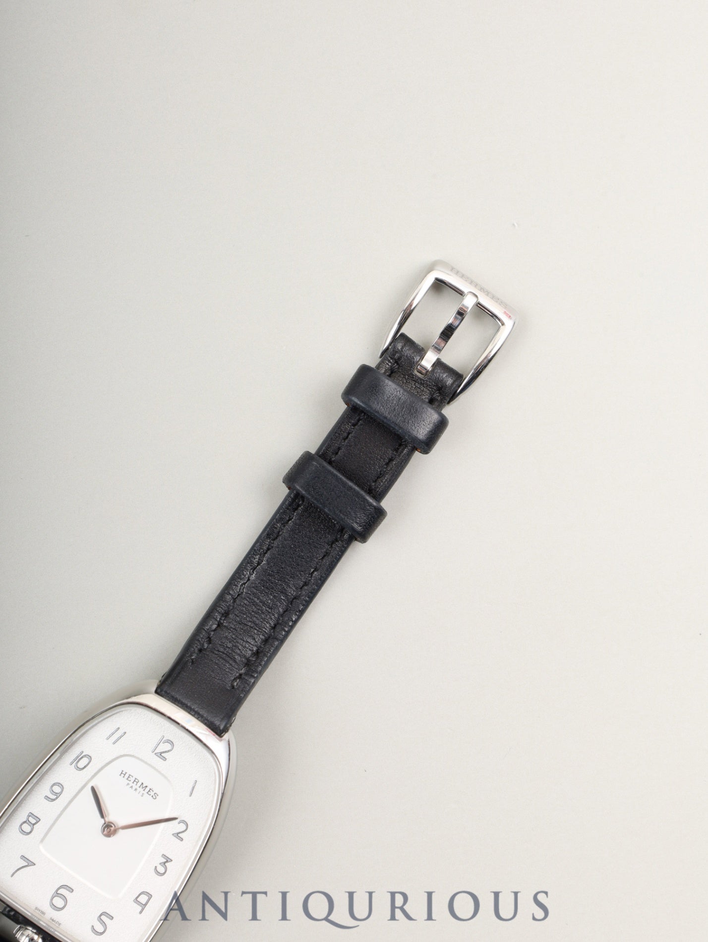 エルメス ギャロップ GA1.210 クォーツ SS 純正革ベルト（C刻印：2018年） 純正尾錠（SS）シルバー文字盤 オーバーホール済み