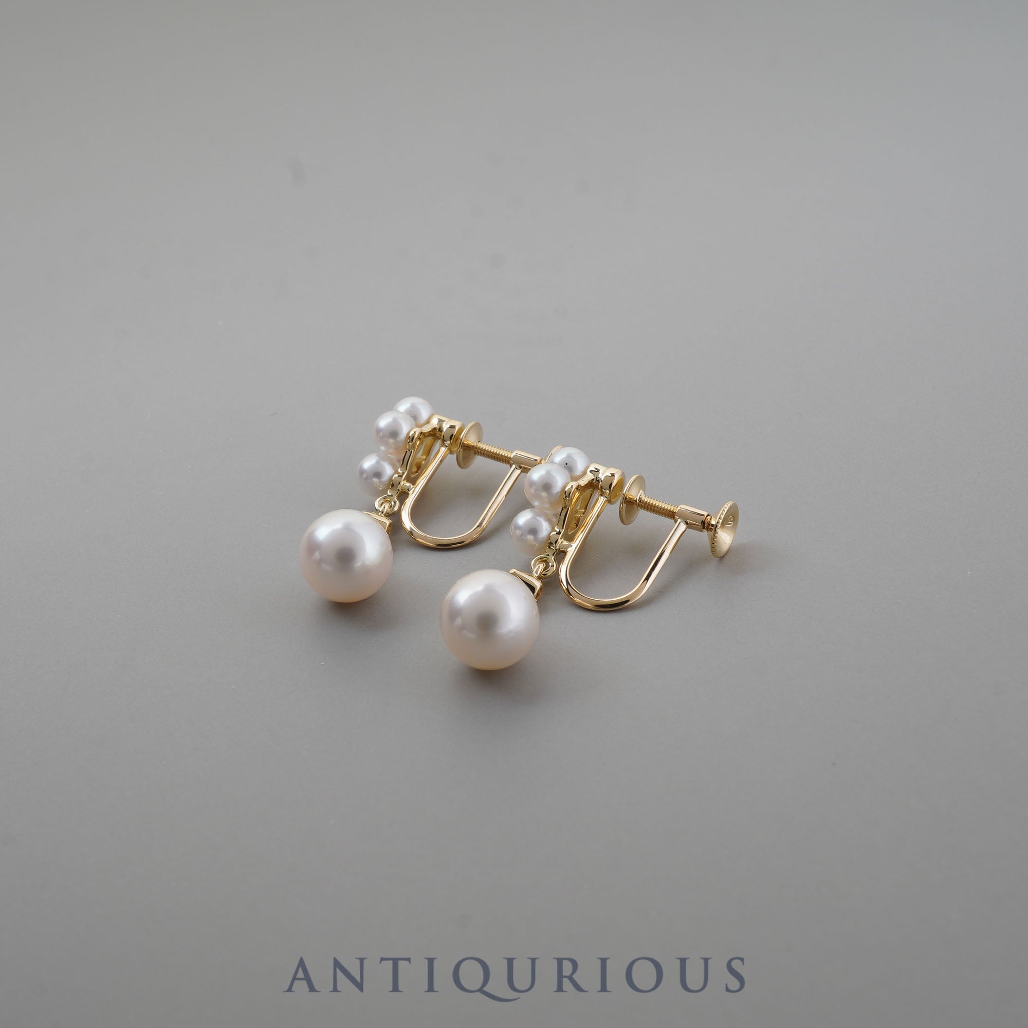 MIKIMOTO Mikimoto earrings pearl diamond