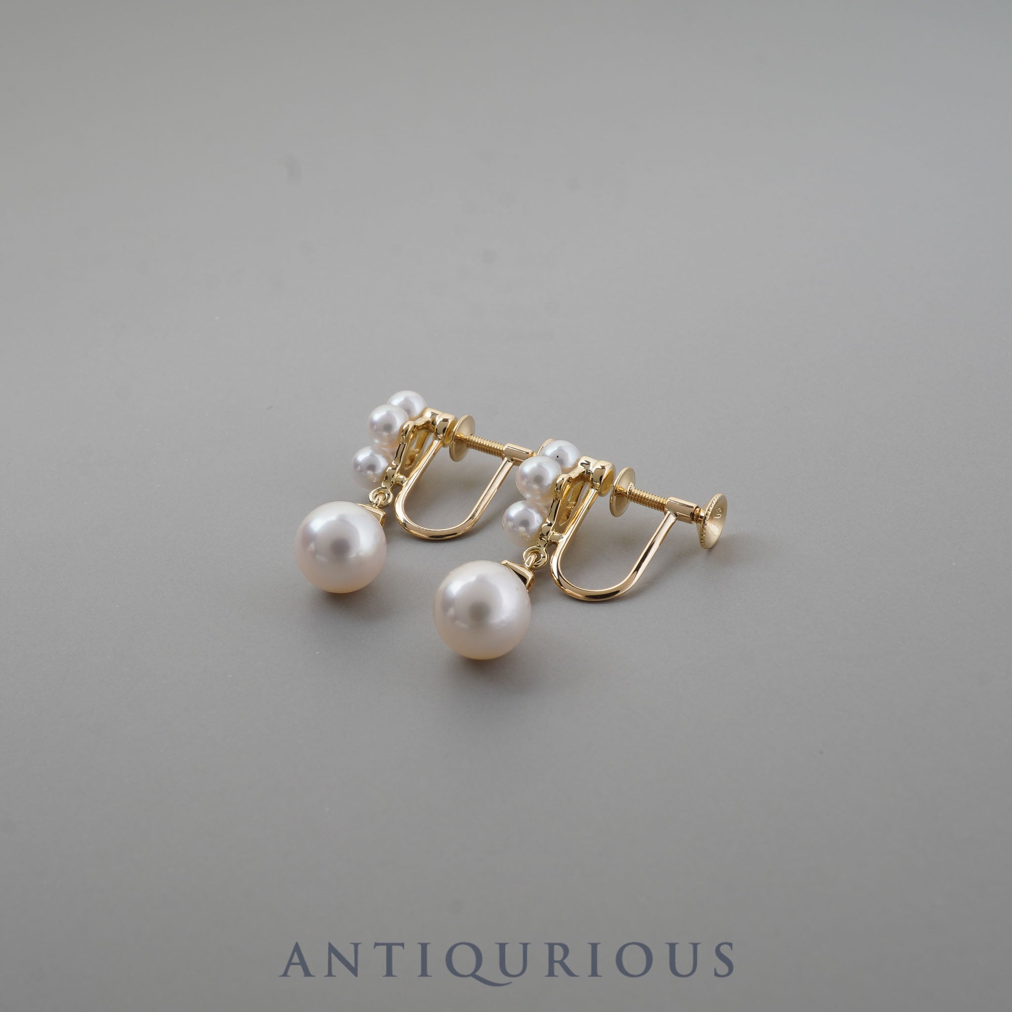 Mikimoto Earrings Pearl Diamond