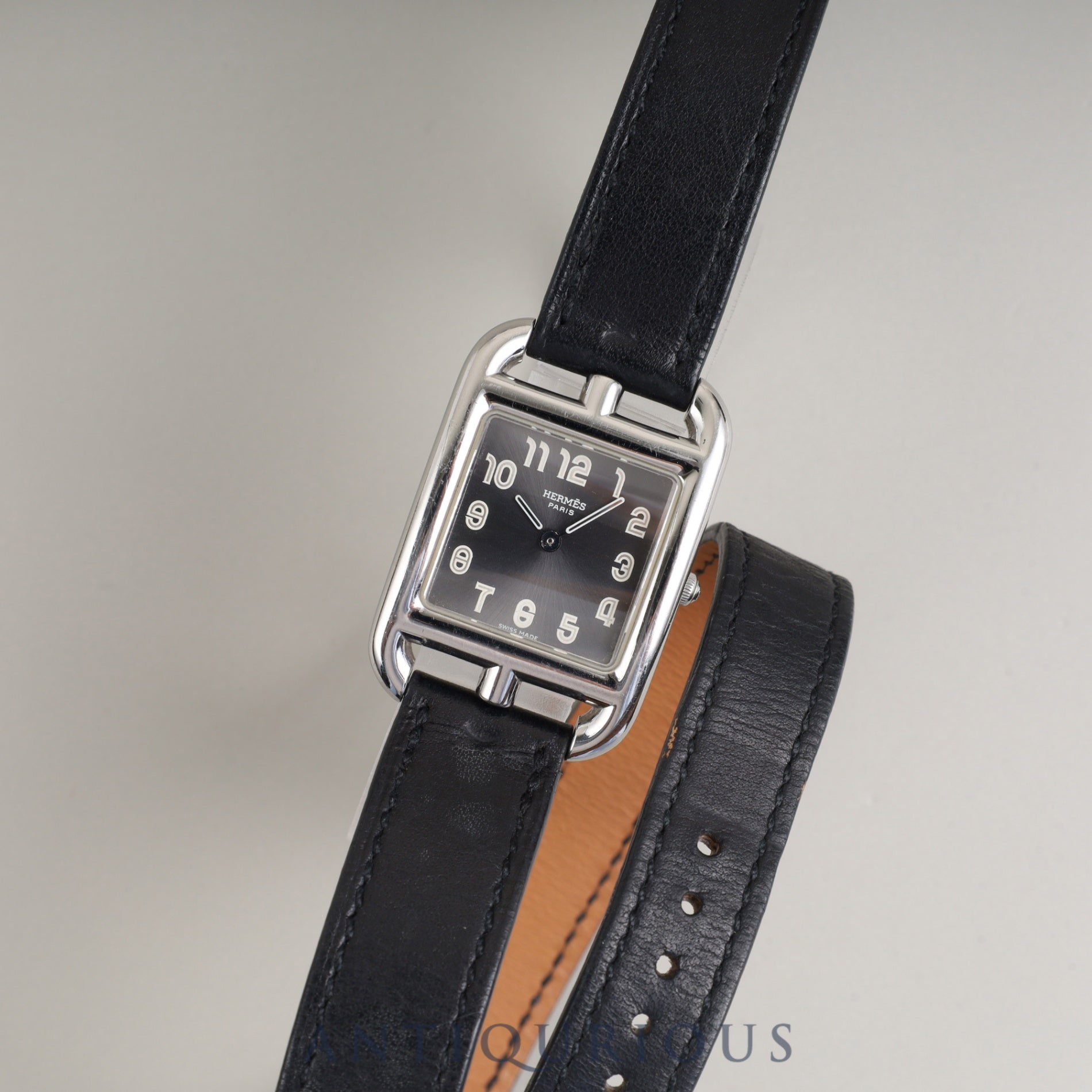 エルメス  ケープコッド CC1.210 クォーツ Cal.976.001 SS 純正革ベルト（□E刻印：2001年） 純正尾錠（SS） グレーアラビア文字盤 オーバーホール済み