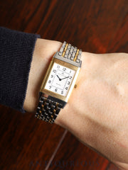 Jaeger-LeCoultre Reverso Classic 250.5.86 Manual winding Cal.846/1 SS/YG Silver Arabic dial (SWISS MADE) Overhauled
