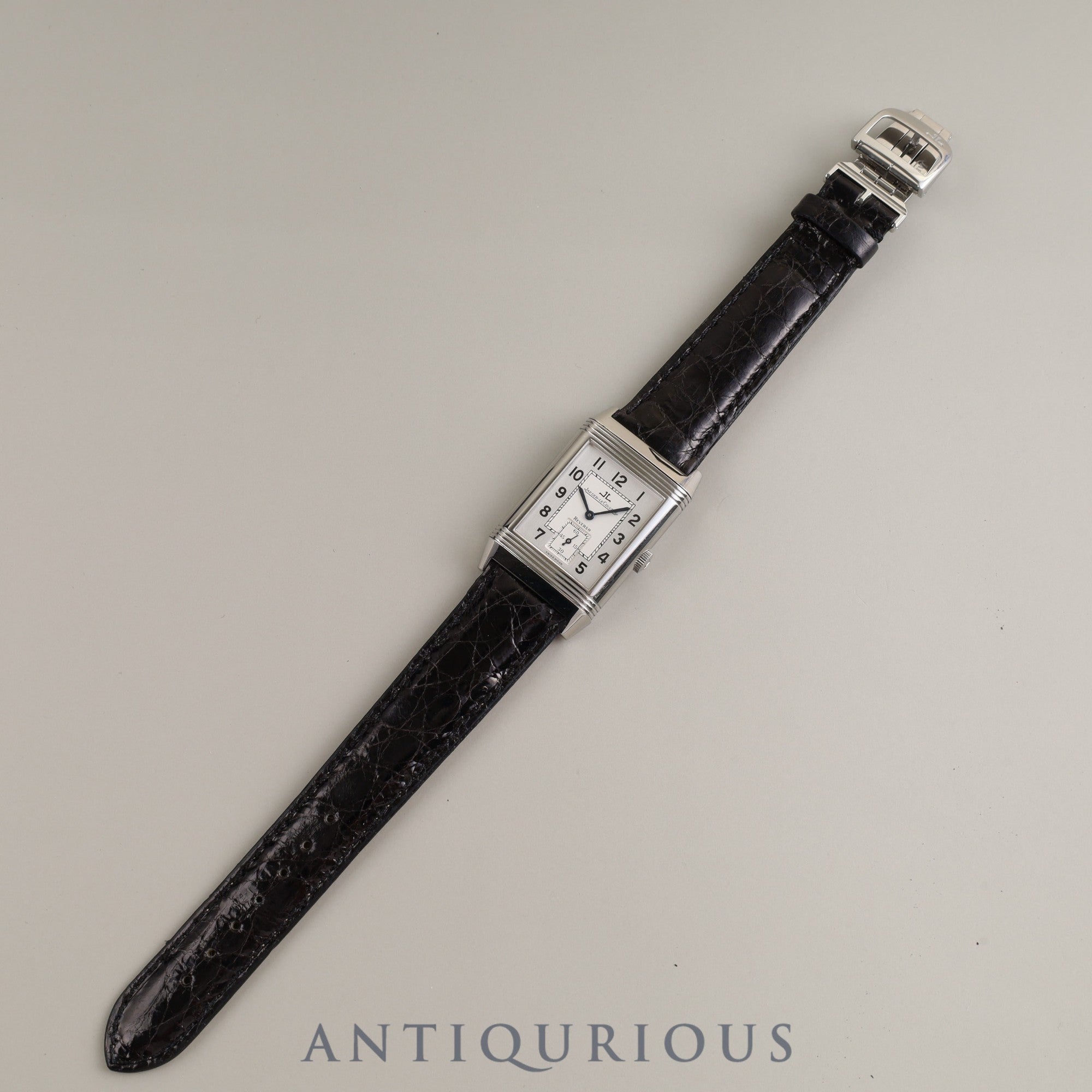JAEGER・LECOULTRE BIG REVERSO Q2708420 (270.8.62) Manual winding Cal.822 SS Leather Genuine buckle (SS) Silver dial Box Instruction manual Spare strap