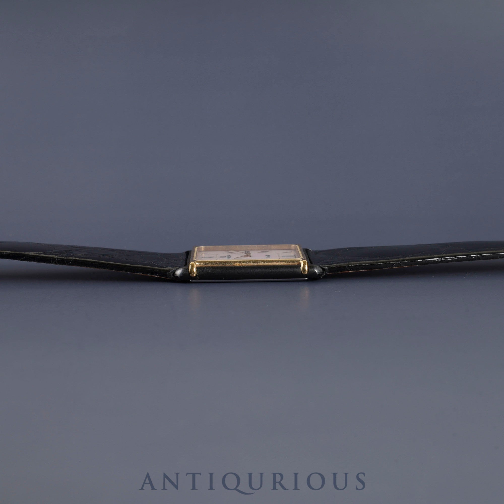 Omega De Ville Auteuil 191.0221 Quartz Cal.1450 GP Leather Strap with Genuine Buckle (GP) White Dial Box and Genuine Strap Overhauled