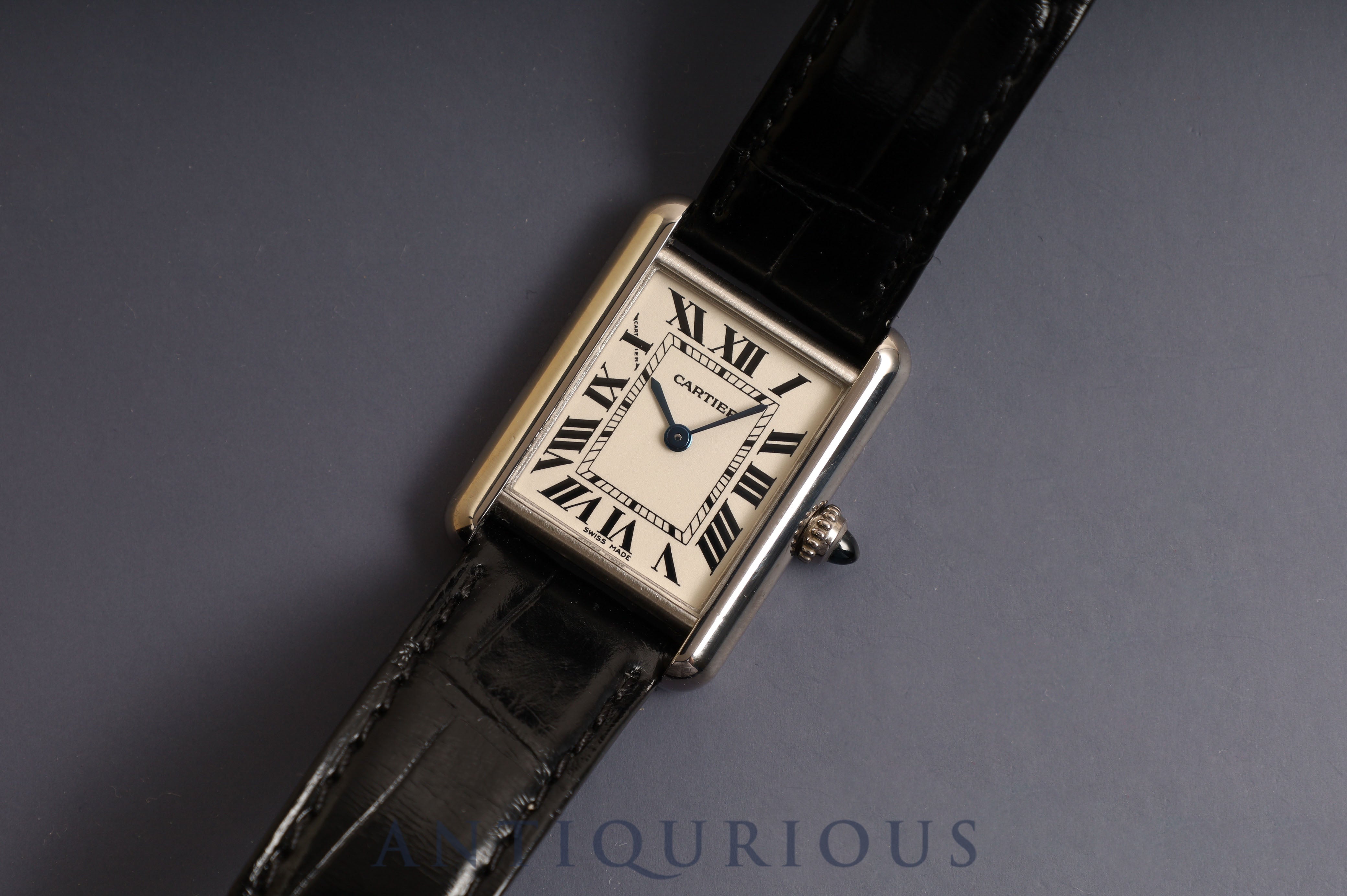 Cartier Tank Louis Cartier SM WG QZ White Roman W1541056 with box and booklet Complete service completed in February 2023