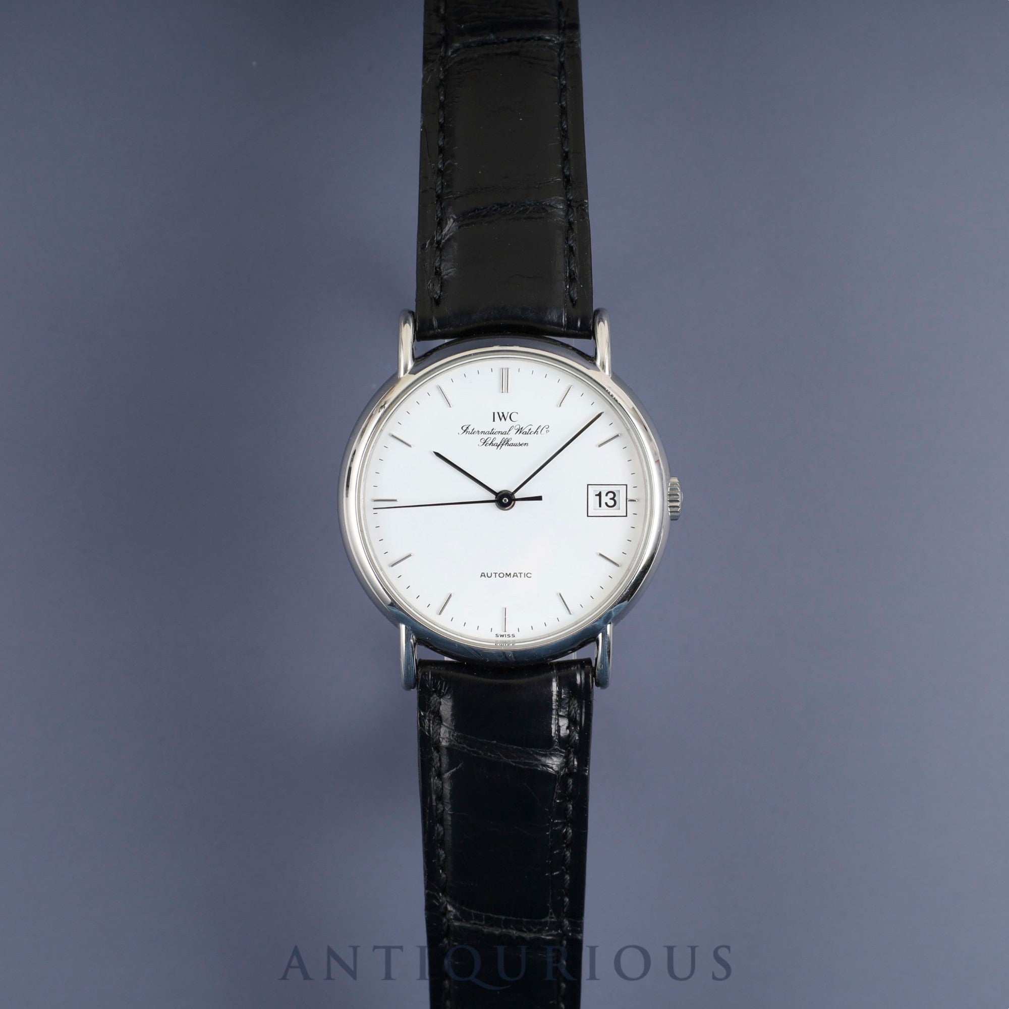 アイダブリュシー ポートフィノ IW351320 自動巻き Cal.30120 SS 純正革ベルト 純正尾錠（SS） ホワイト文字盤 冊子 クロス オーバーホール済み