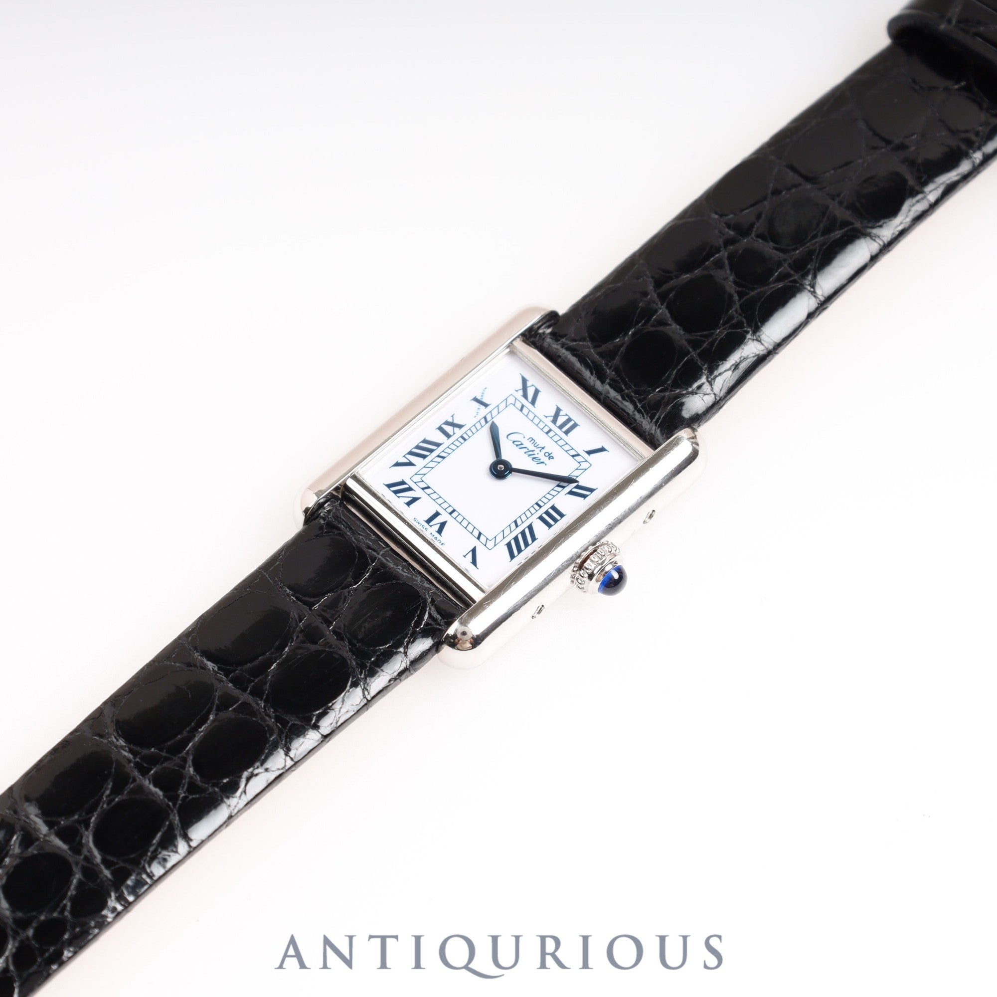 Cartier Must Tank SM QZ White Roman Dial Box