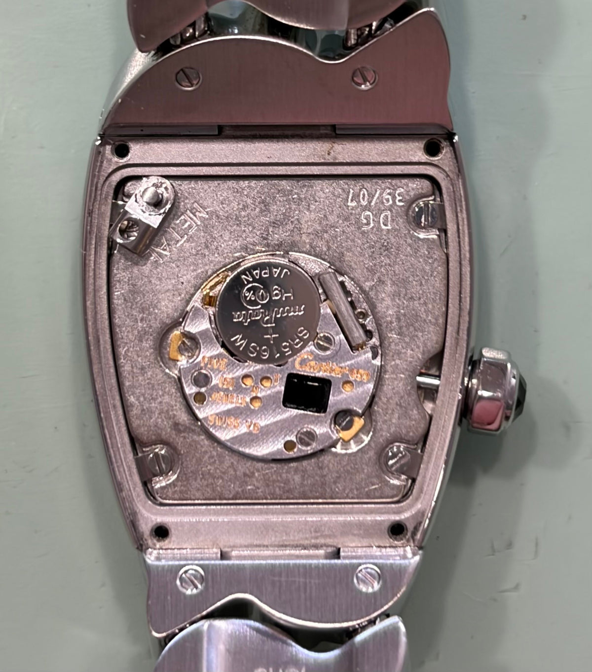 カルティエ ラ ドーニャ SM 2902 クォーツ Cal.059 SS SS ホワイトローマン文字盤（SWISS MADE表記） オーバーホール済み