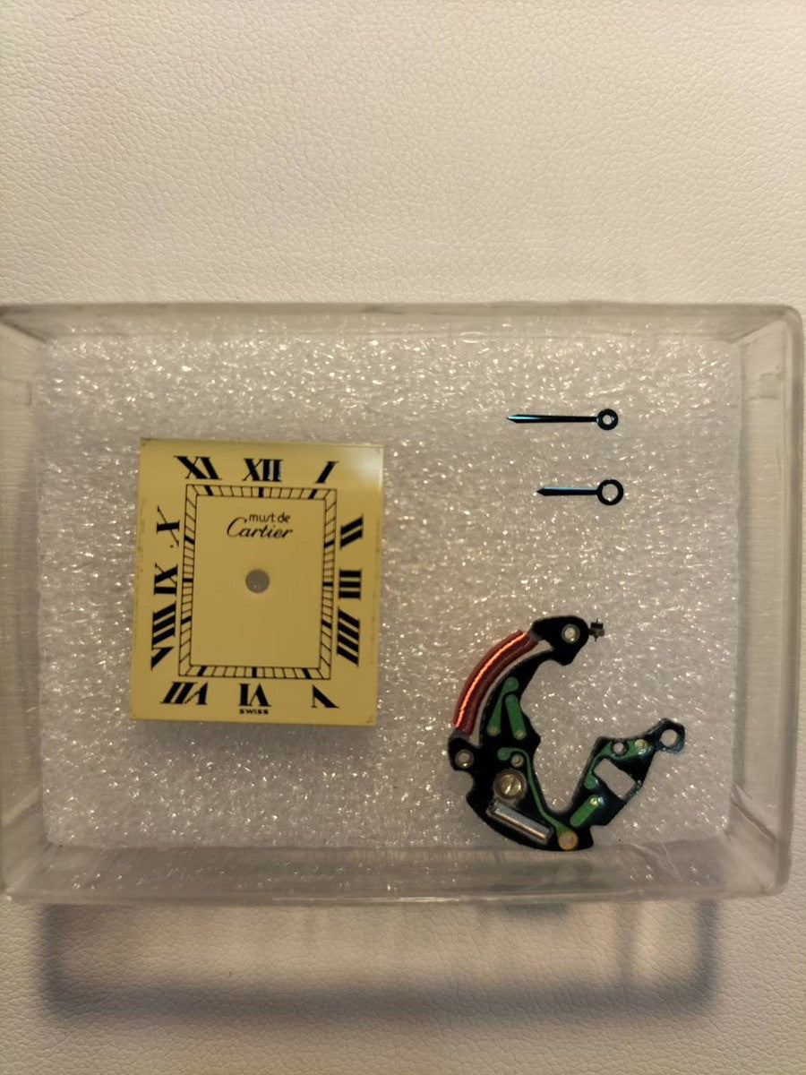 カルティエ マストタンク LM 590005 クォーツ Cal.90  SV925 革 純正尾錠（GP） アイボリーローマン文字盤 オーバーホール済み