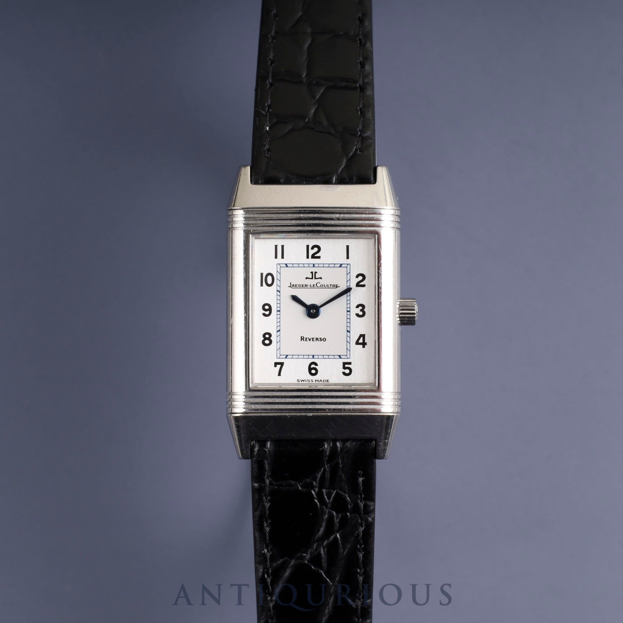 Jaeger-LeCoultre Reverso Lady 260.8.86 Cal.846/1 Manual winding SS Leather Genuine buckle (SS) Silver dial Genuine leather replacement strap Overhauled *Case back engraved