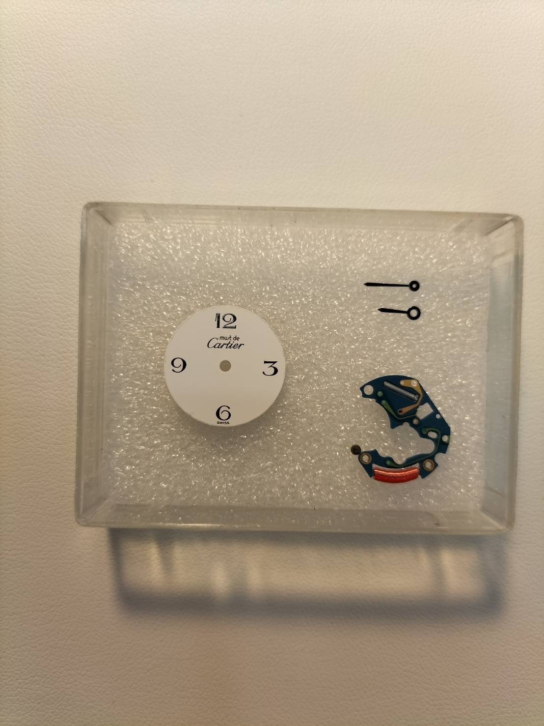 カルティエ マストトリニティ W1010844 / 2735 クォーツ Cal.157 SV925 革 純正Dバックル（GP）ホワイト飛びアラビア文字盤 オーバーホール済み