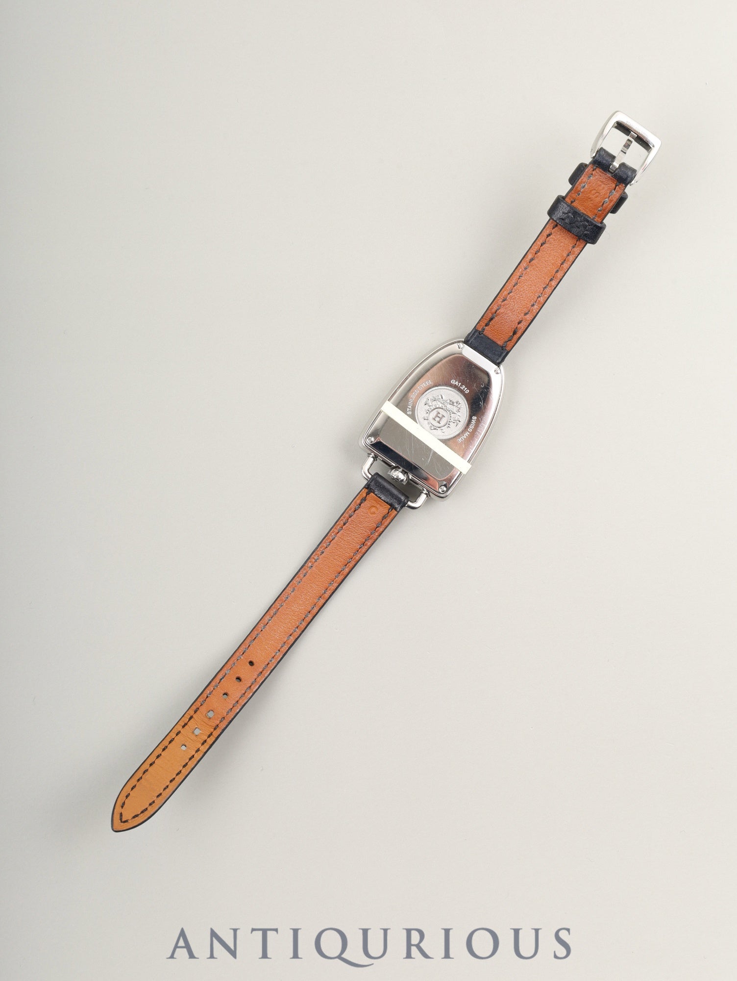 エルメス ギャロップ GA1.210 クォーツ SS 純正革ベルト（C刻印：2018年） 純正尾錠（SS）シルバー文字盤 オーバーホール済み