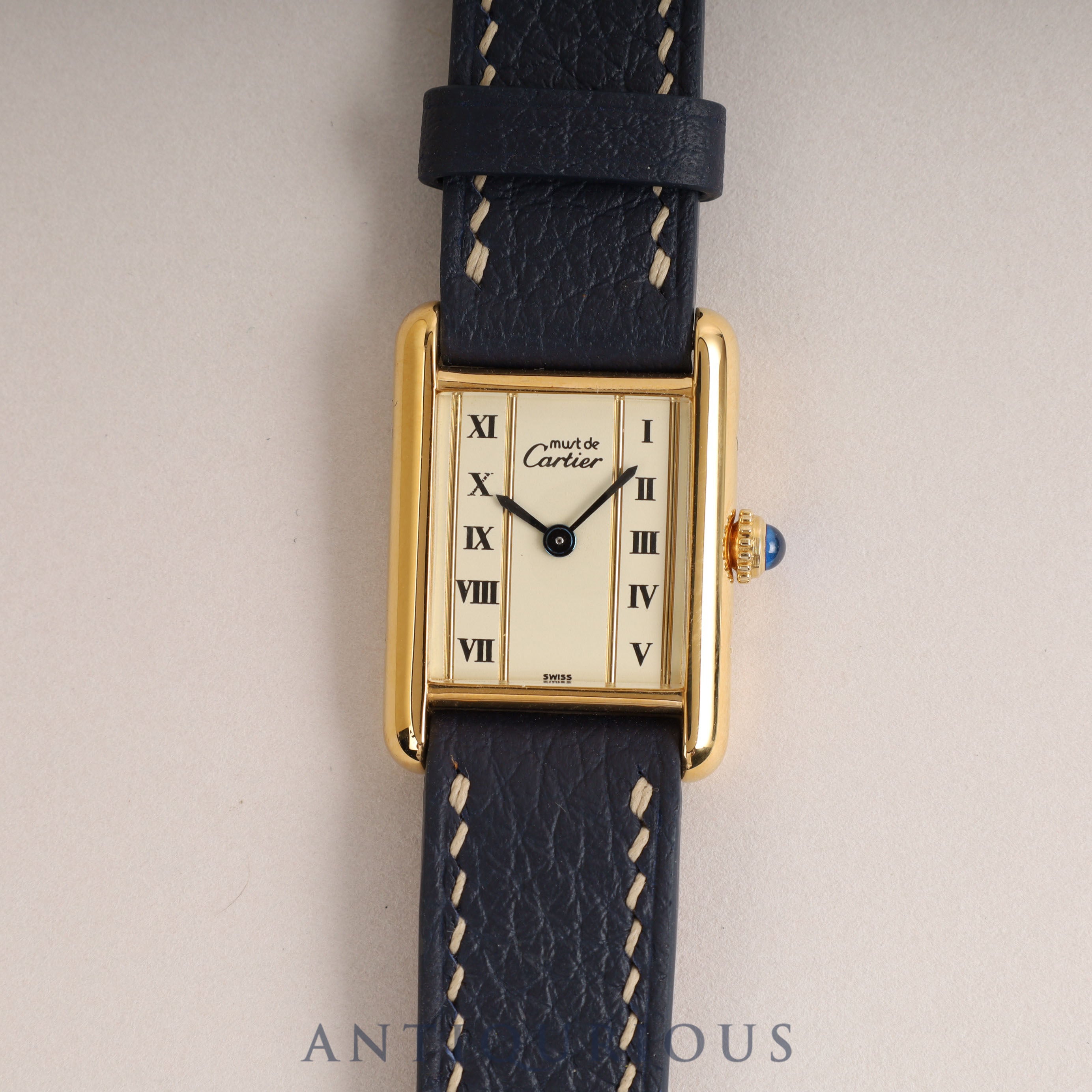 Cartier Must Tank SM QZ Straight Roman Dial