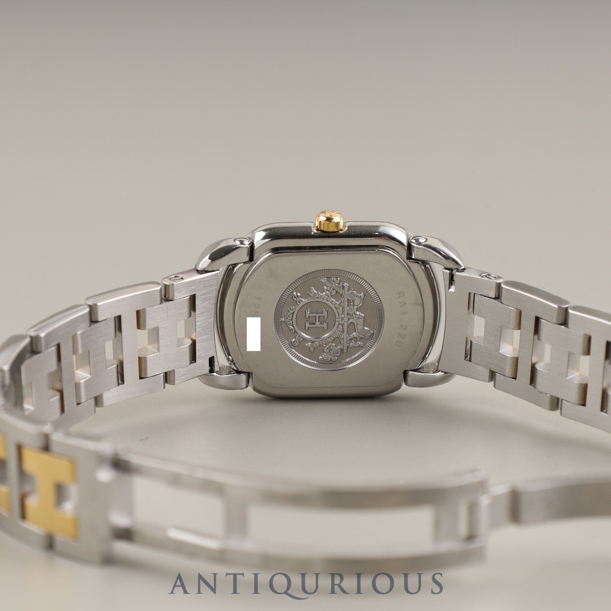 Hermès Rallye RA1.220 Quartz Cal.976.001 SS/GP SS/GP White Dial Overhauled