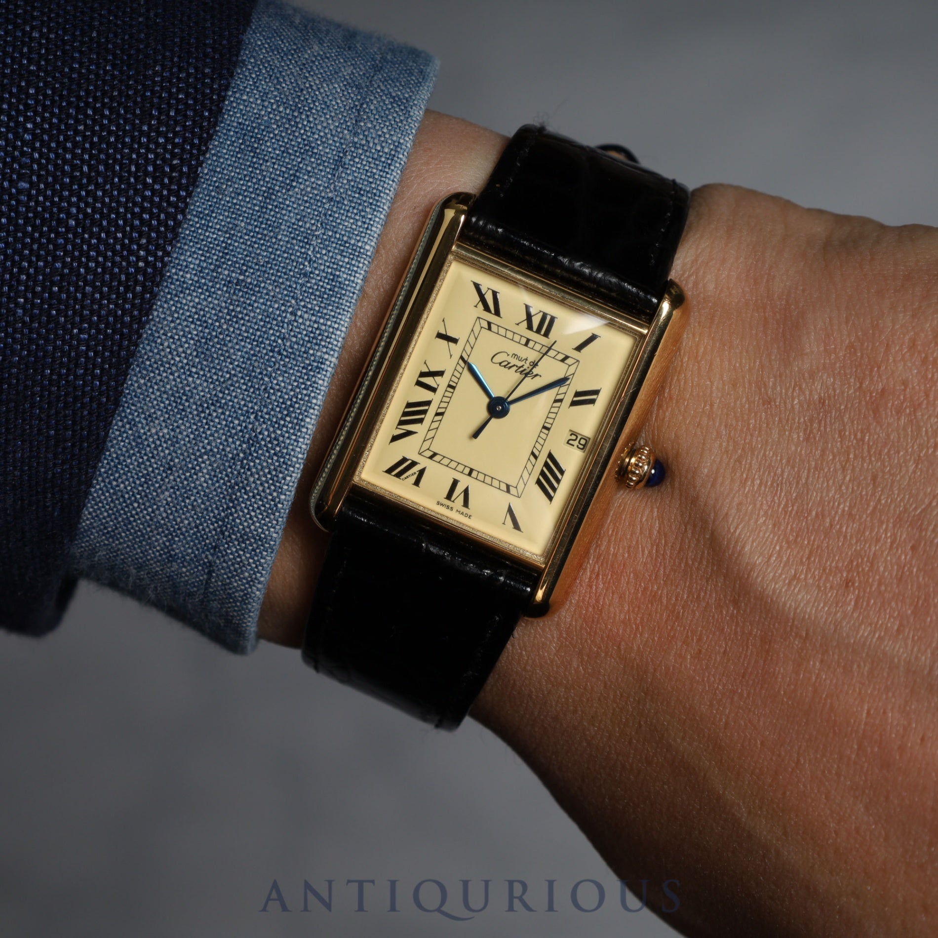 Cartier Must Tank GM (XL) Date QZ