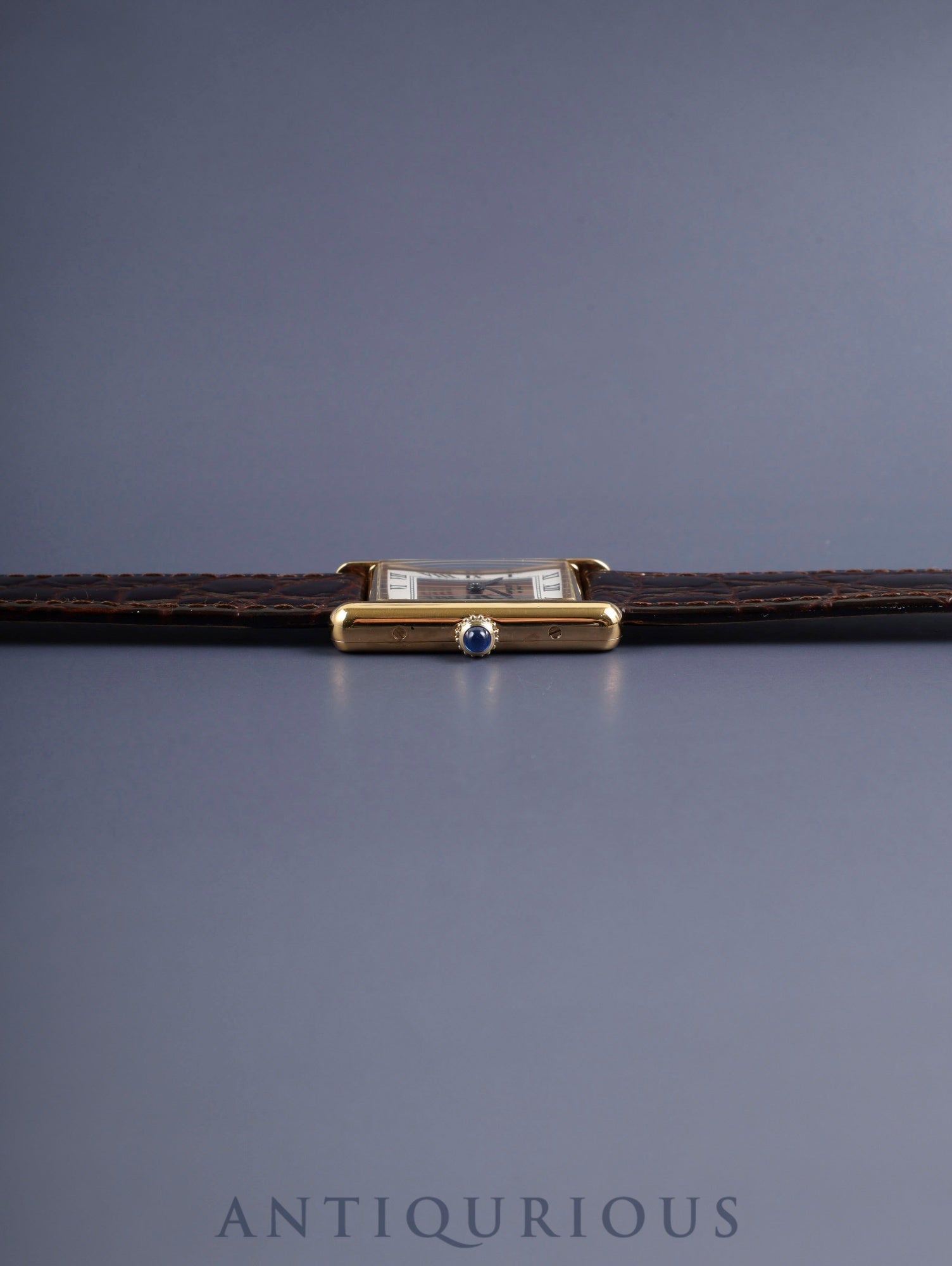 カルティエ マストタンク LM 681006 クォーツ Cal.- SV925 革 純正尾錠（GP）フロントトリニティ文字盤（SWISS表記）カルティエブティックにてコンプリートサービス済み