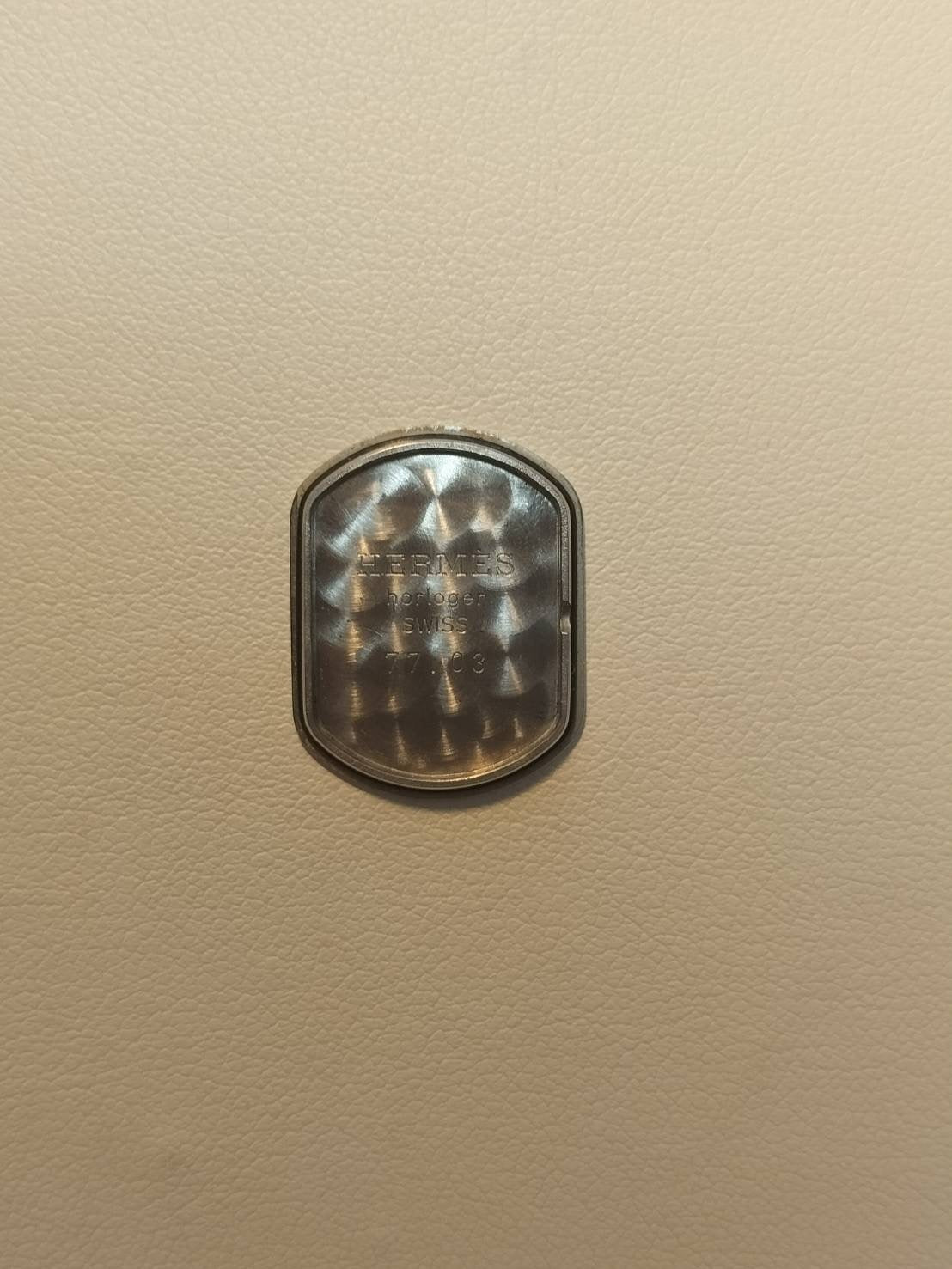 エルメス ラリー クォーツ Cal.976.001 SS/GP SS/GP ホワイト文字盤 オーバーホール済み