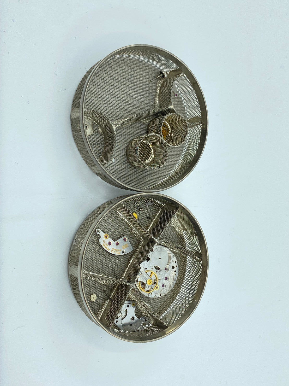 ロレックス チェリーニ 4014 手巻き Cal.1600 750WG 革 純正尾錠（GP） ブルー文字盤 35番台（1972年）オーバーホール済み