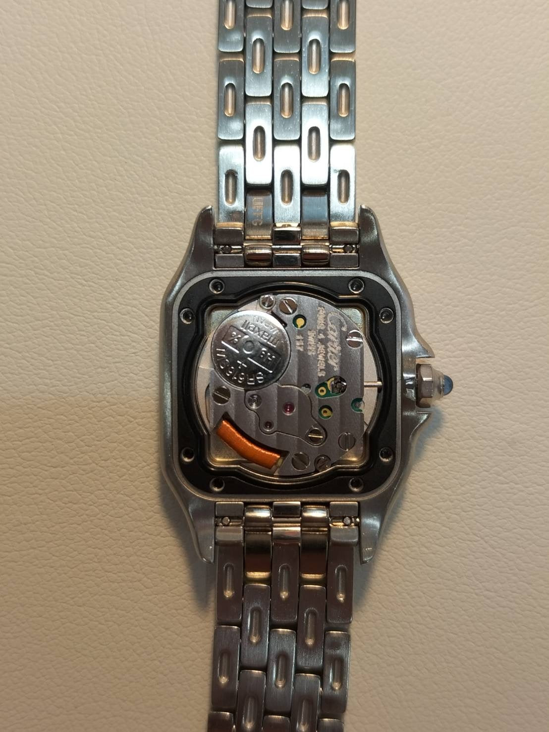 カルティエ パンテール SM W25033P5 / 1320 クォーツ  SS SS ホワイトローマン文字盤  箱 冊子 保証書（2000年）オーバーホール済み