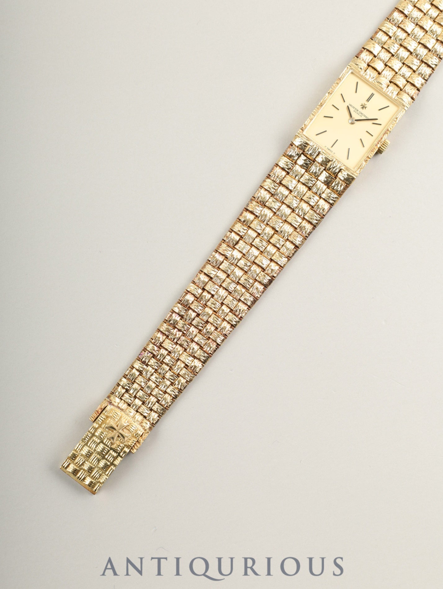 Vacheron Constantin Mesh d'Or 33030 Manual Winding Cal.1052 750YG 750YG Champagne Dial Overhauled