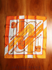 Hermès Scarf Carré 45 Clic Clac 100% Silk with Box