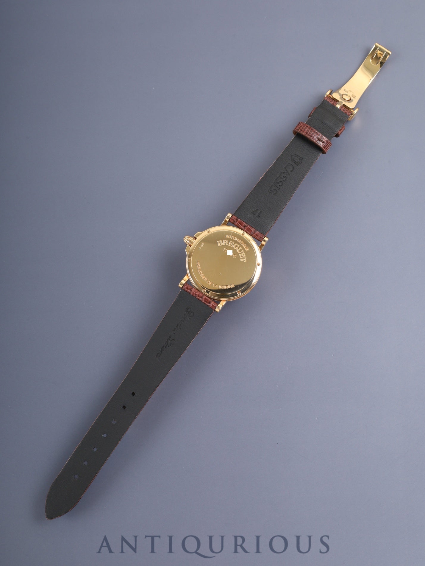 ブレゲ マリーン 4400BA / 52 /174 自動巻き Cal.889/1 750YG 革 純正バックル（750YG）マザーオブパール文字盤 箱 タグ オーバーホール済み