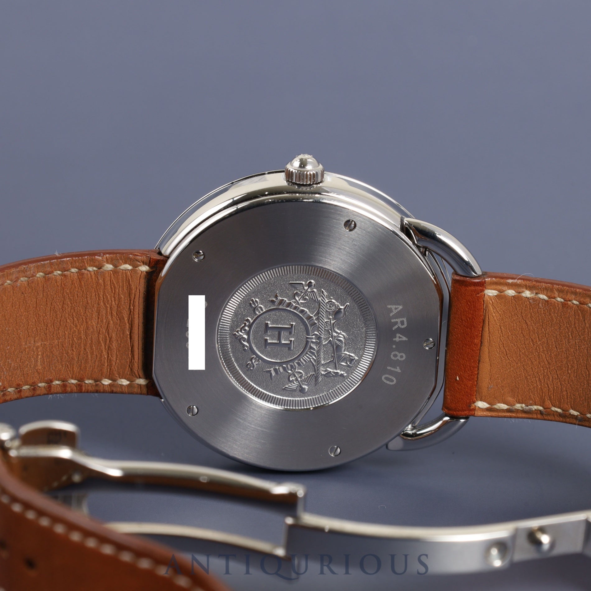 Hermes Arceau AR4.810 Automatic SS Genuine leather strap Genuine buckl |  東京銀座のヴィンテージウォッチ専門店 - ANTIQURIOUS