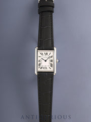 Cartier Tank Must LM WSTA0041 / 4323 Quartz Cal.157 SS Leather Original Pin Buckle (SS) Silver Roman Dial (SWISS MADE marking) Box Warranty (2022) with Original Leather Strap Overhauled