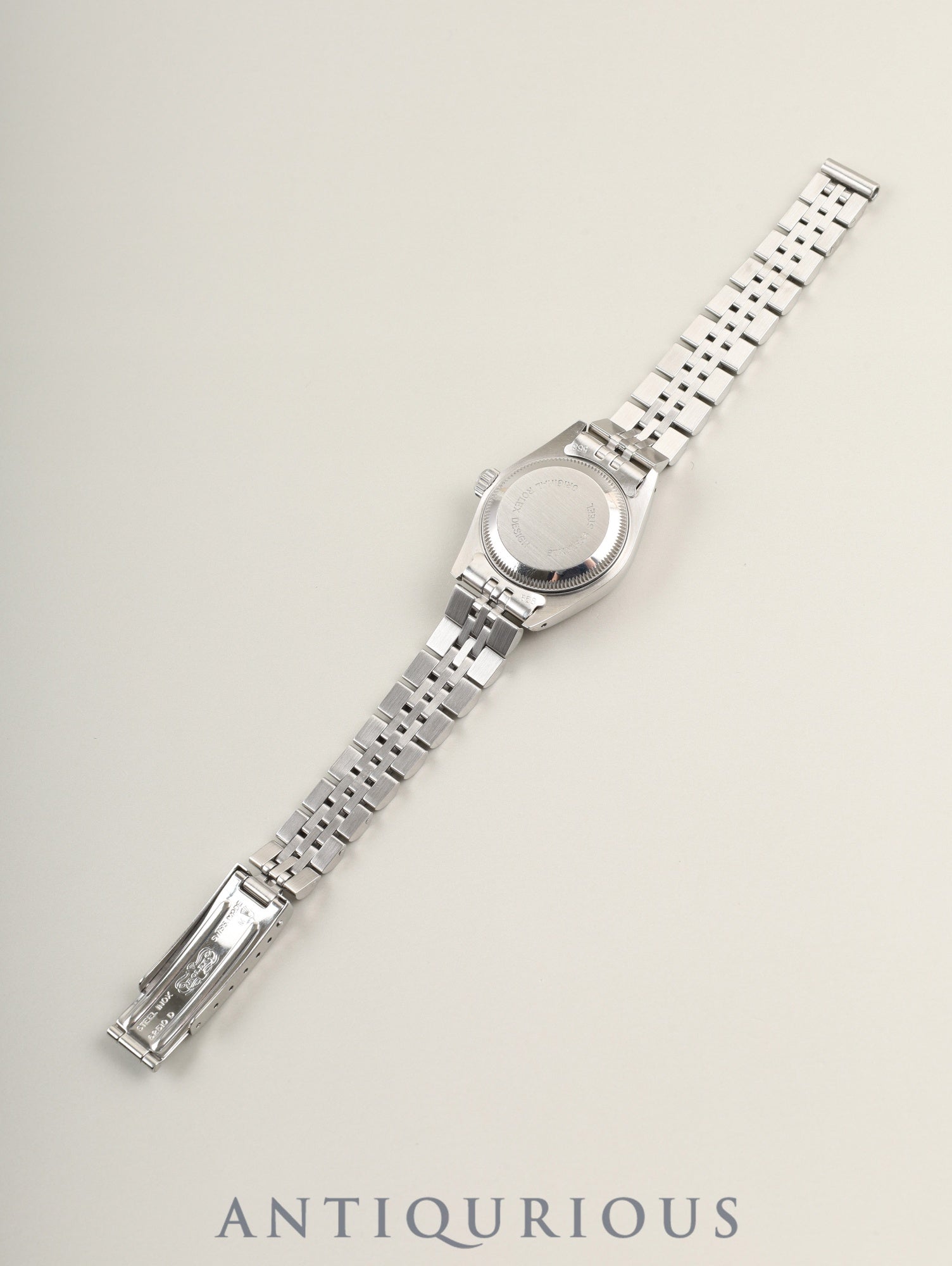 ロレックス デイトジャスト レディ 69174 自動巻き Cal.2135 SS/WG SS シルバー文字盤 箱 冊子 保証書（1989年）オーバーホール済み