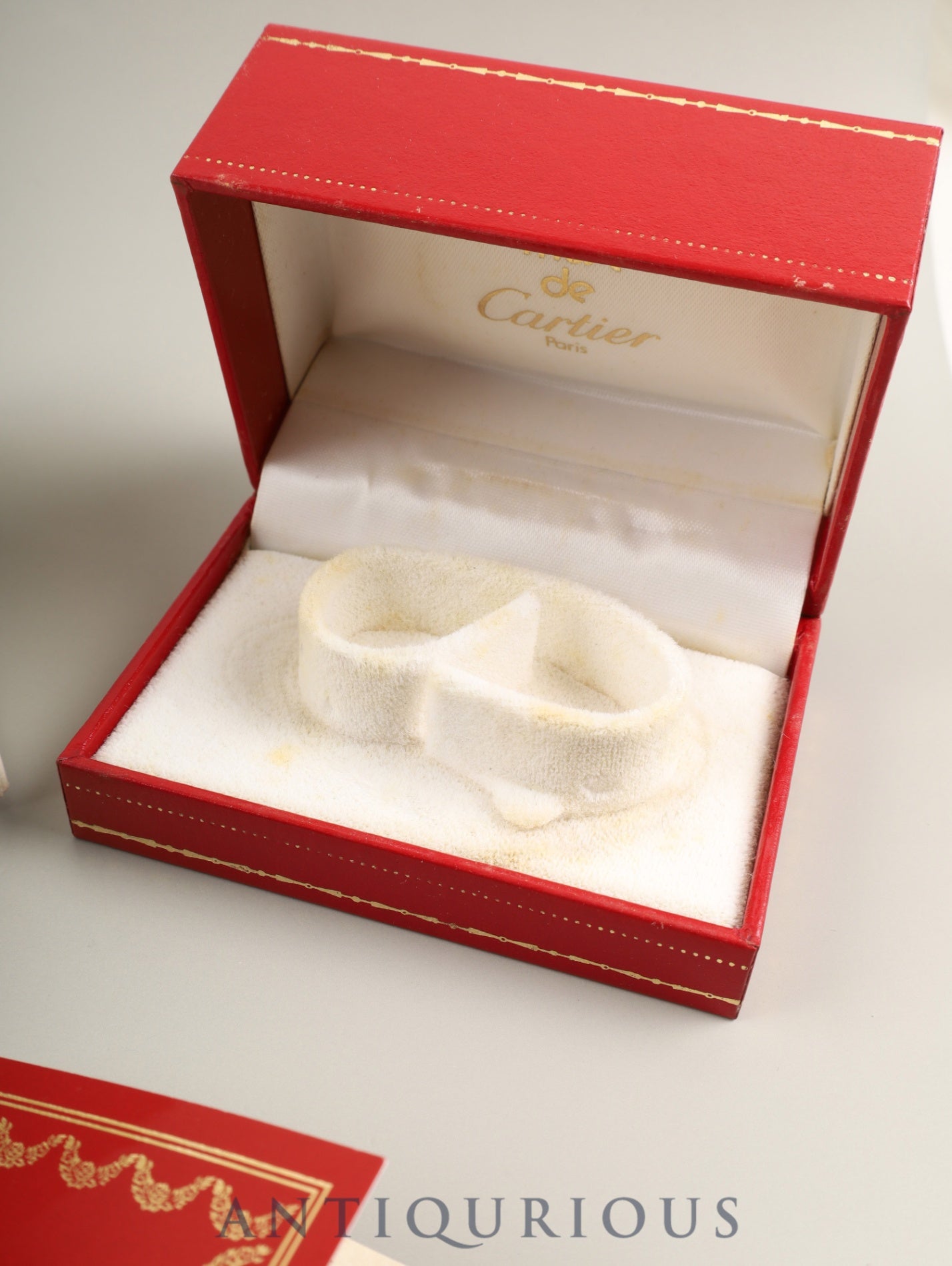 Cartier Must Vendome VLC SM 590004 Quartz Cal.90 SV925 Leather Genuine GP Deployment Buckle Center Gray Roman Dial Box Booklets Warranty (1993) Overhauled