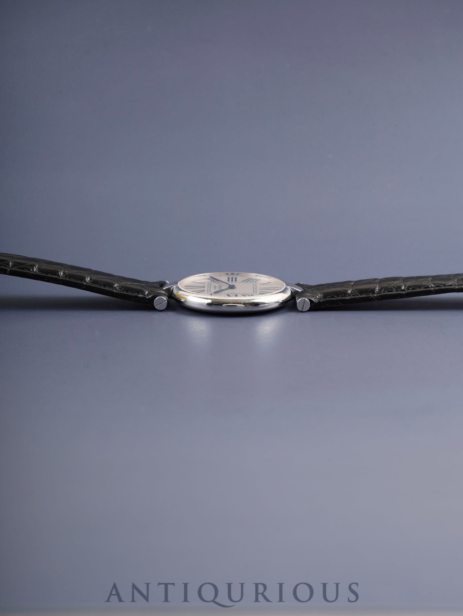 カルティエ マスト ヴァンドーム VLC LM 1860 クォーツ Cal.90.06 SV925 革 純正Dバックル（SS） オパラン文字盤 保証書（1996年）オーバーホール済み