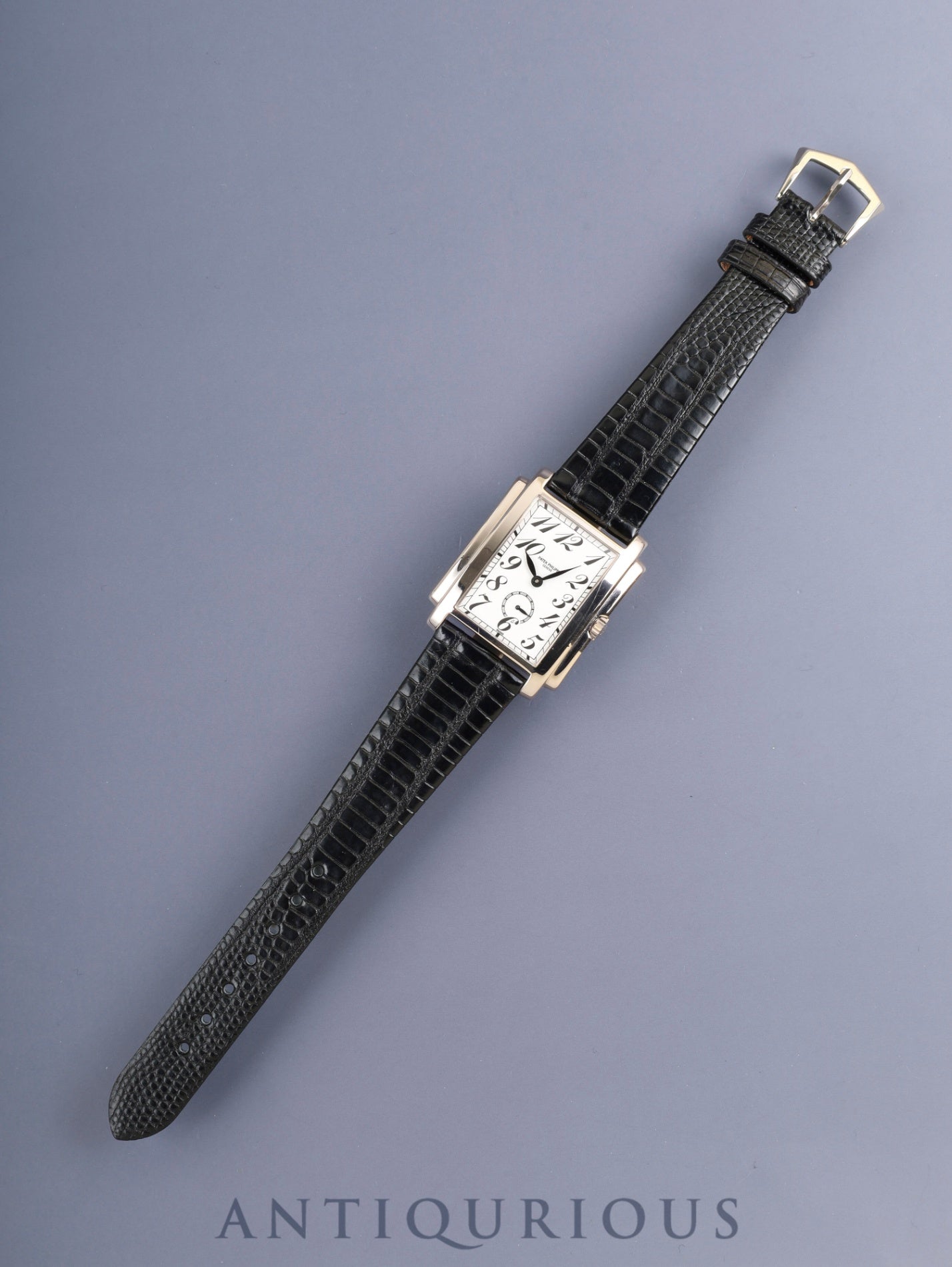 Patek Philippe Gondolo 5024G-010 Manual Winding Cal.215 750WG Leather Original Pin Buckle (750WG) White Dial Overhauled