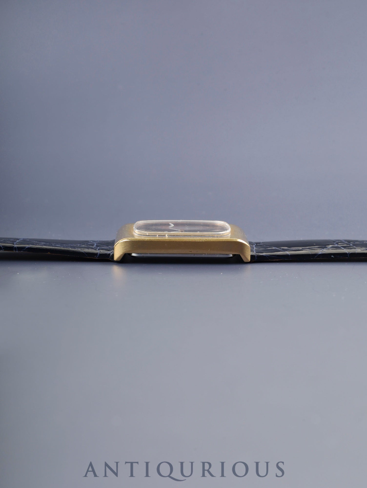 オメガ ジュネーブ 5110469 手巻き Cal.625 SS 革 社外尾錠（GP）ブルー文字盤（ガラス小傷）オーバーホール済み