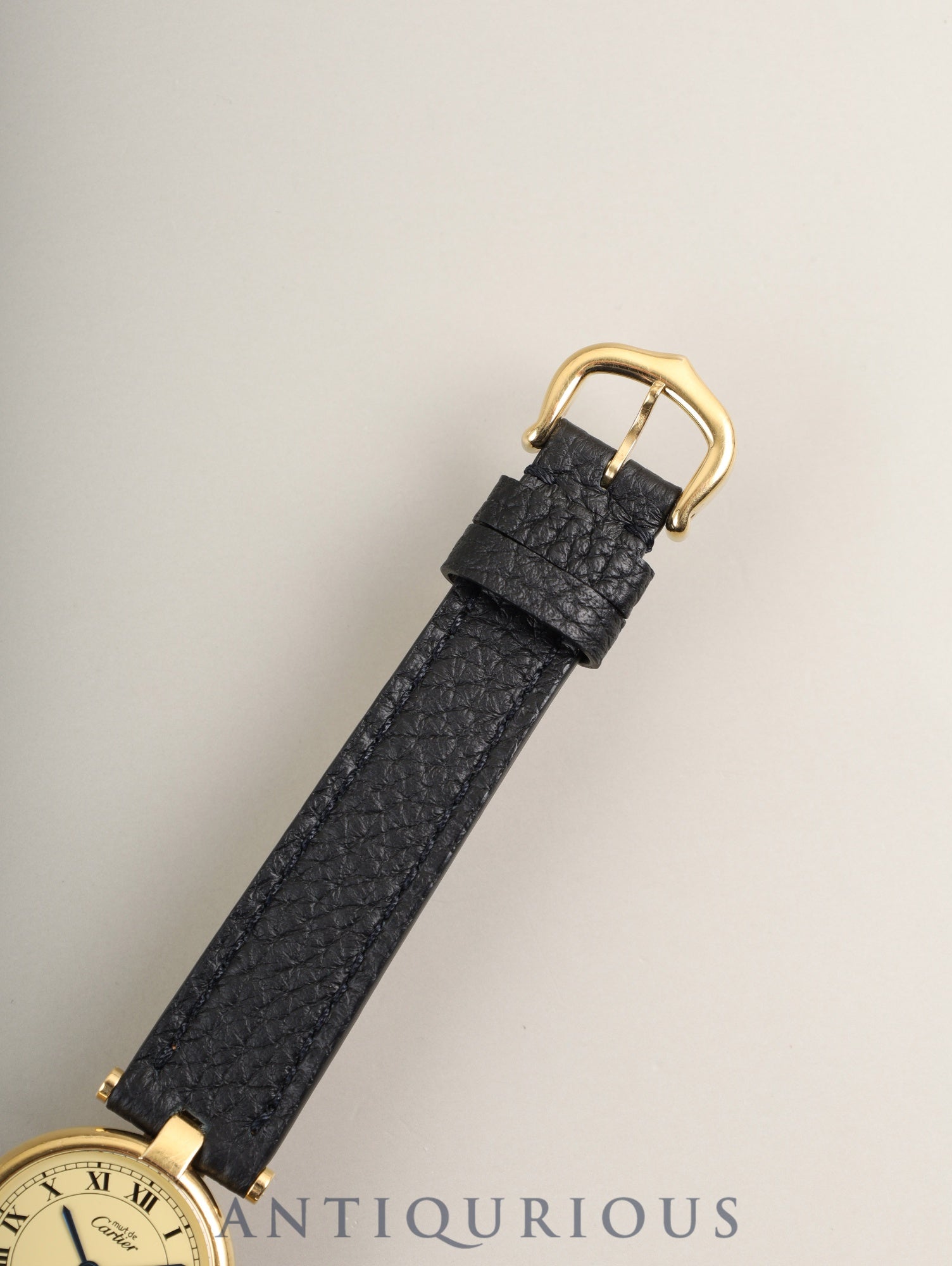 Cartier Must Vendôme VLC SM W1002254 / 1851 Quartz Caliber 690 SV925 Leather Strap with Genuine GP Buckle Ivory Roman Dial Box Booklet Warranty Card Overhauled