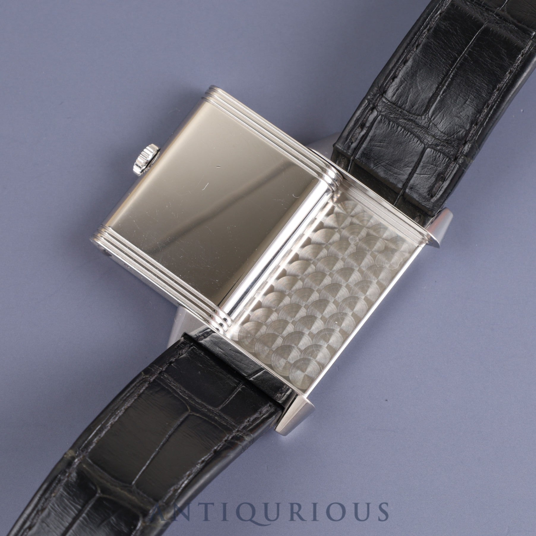 JAEGER・LECOULTRE ジャガー・ルクルト REVERSO CLASSIC LARGE SMALLSECOND レベルソ クラシック ラージ スモールセコンド Q3858520 手巻き Cal.822/2 SS 革 純正尾錠（SS）シルバー文字盤 箱 保証書（2018年）