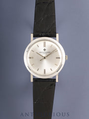 ヴァシュロン・コンスタンタン ラウンド センターセコンド 6406 自動巻き Cal.K1002 750WG 革 社外ピンバックル（SS）ホワイト文字盤 オーバーホール済み