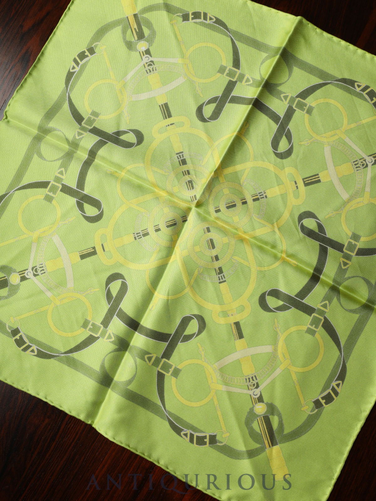 Hermes Scarf Carre 45 Eperon d'Or Golden Spur 100% Silk