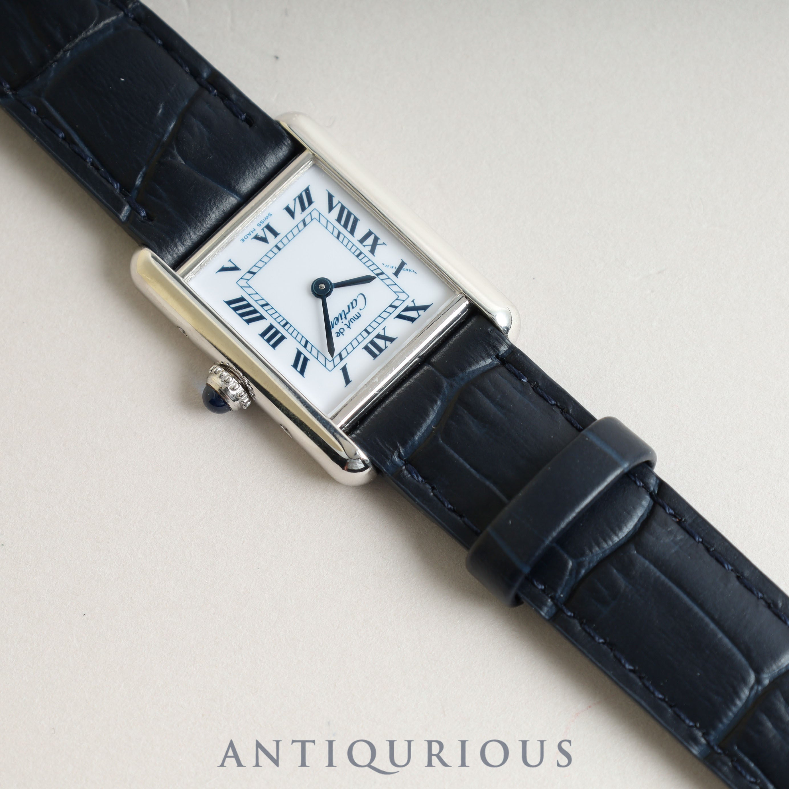 Cartier Must Tank SM QZ White Roman Dial