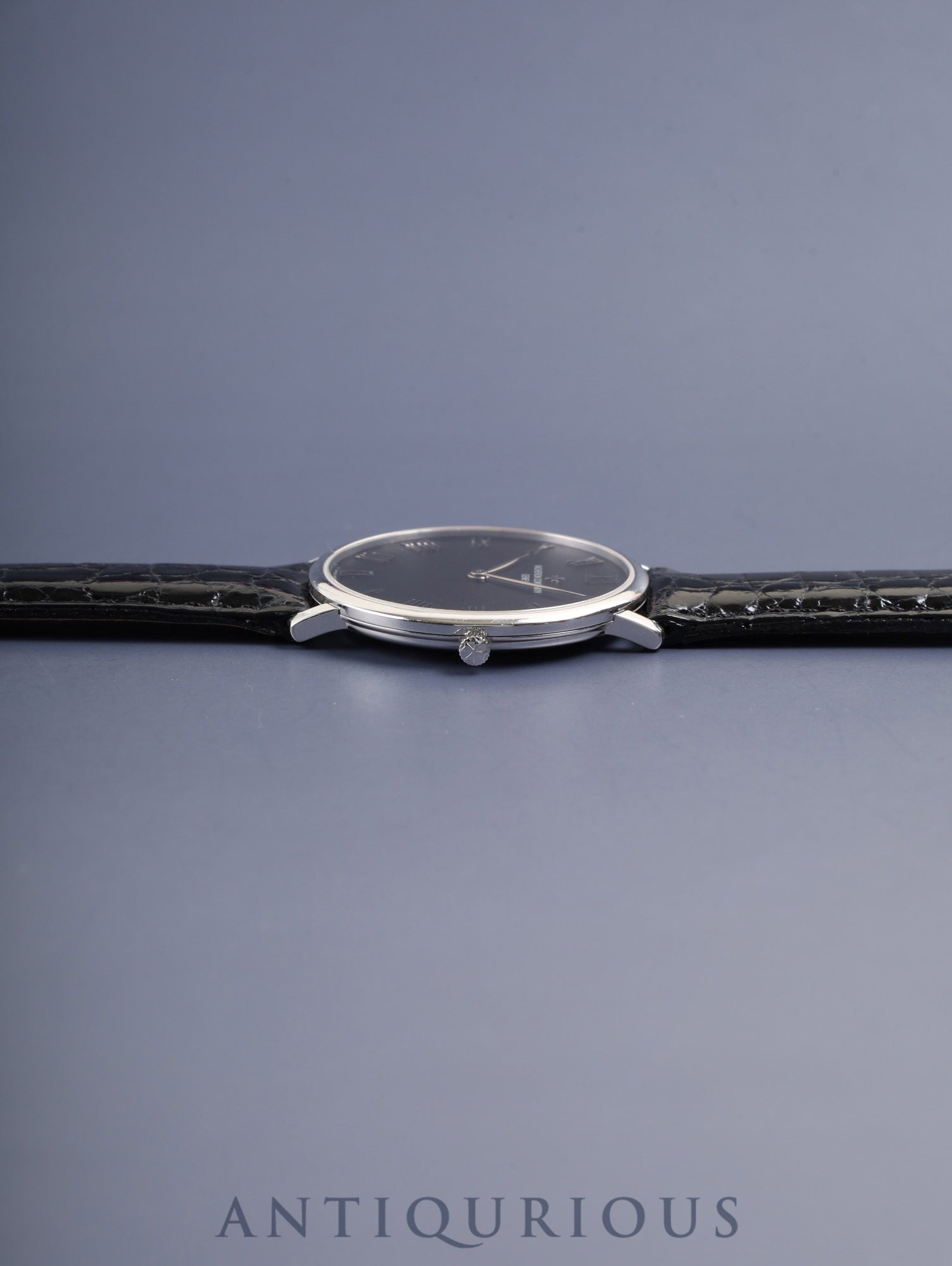 Vacheron Constantin Essential Flat 31160/000G-8996 Manual Winding Caliber 1132.2 750WG Leather Genuine Pin Buckle (750WG) Black Roman Dial Box Warranty Card (2002) Notebook Overhaul