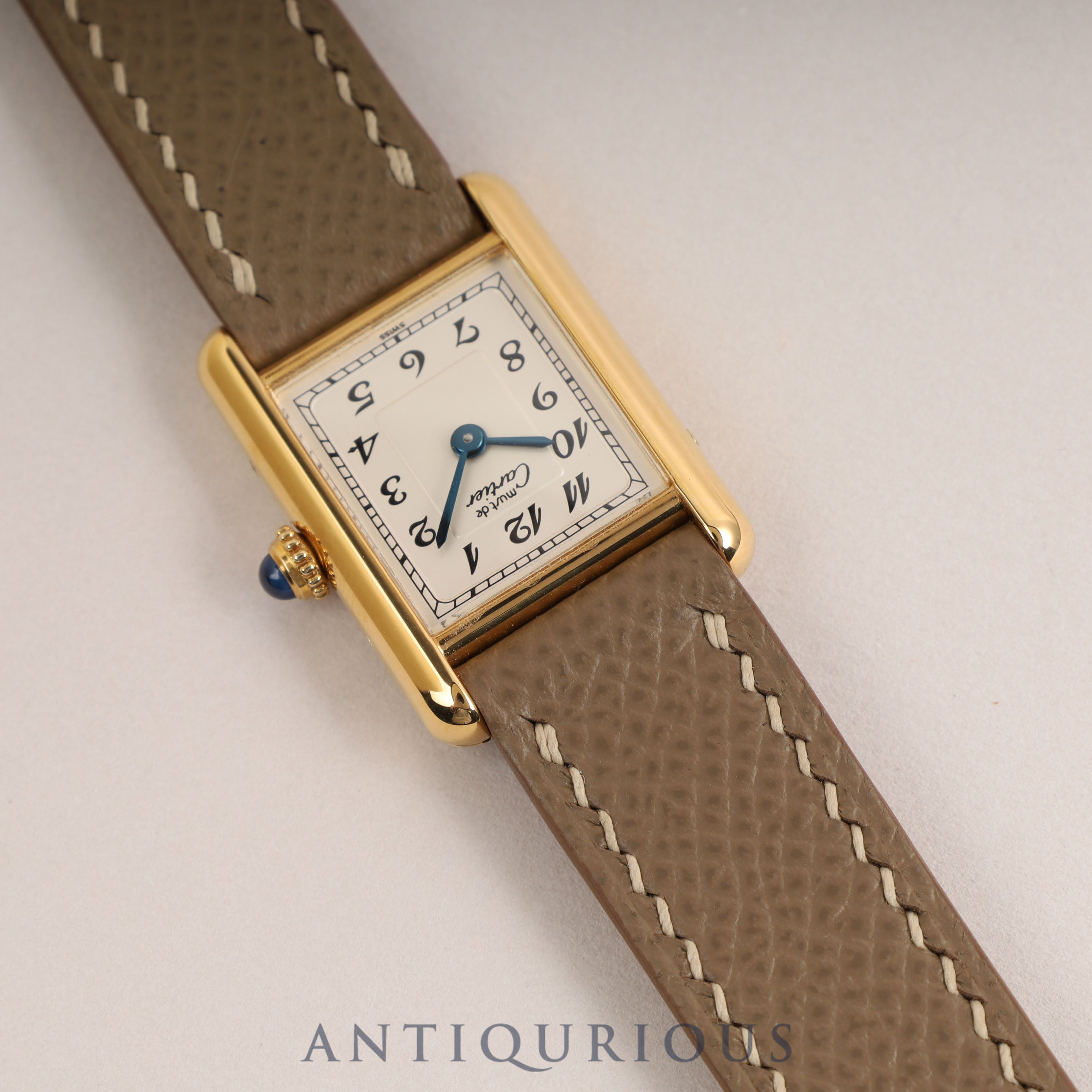 Cartier Must Tank SM QZ Arabic Dial 5057001 Newly Refinished