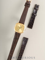 Rolex Cellini 4082 Manual Winding Caliber 1601 Leather 750YG Genuine Pin Buckle (GP) Champagne Dial E Series (1990-1991) Overhauled