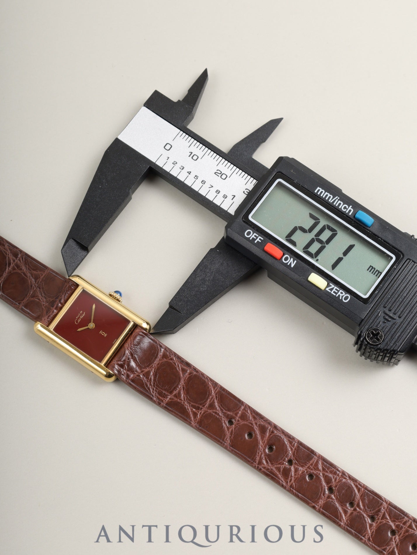 カルティエ マストタンク SM 手巻き Cal.78-1 SV925 革 純正尾錠（GP