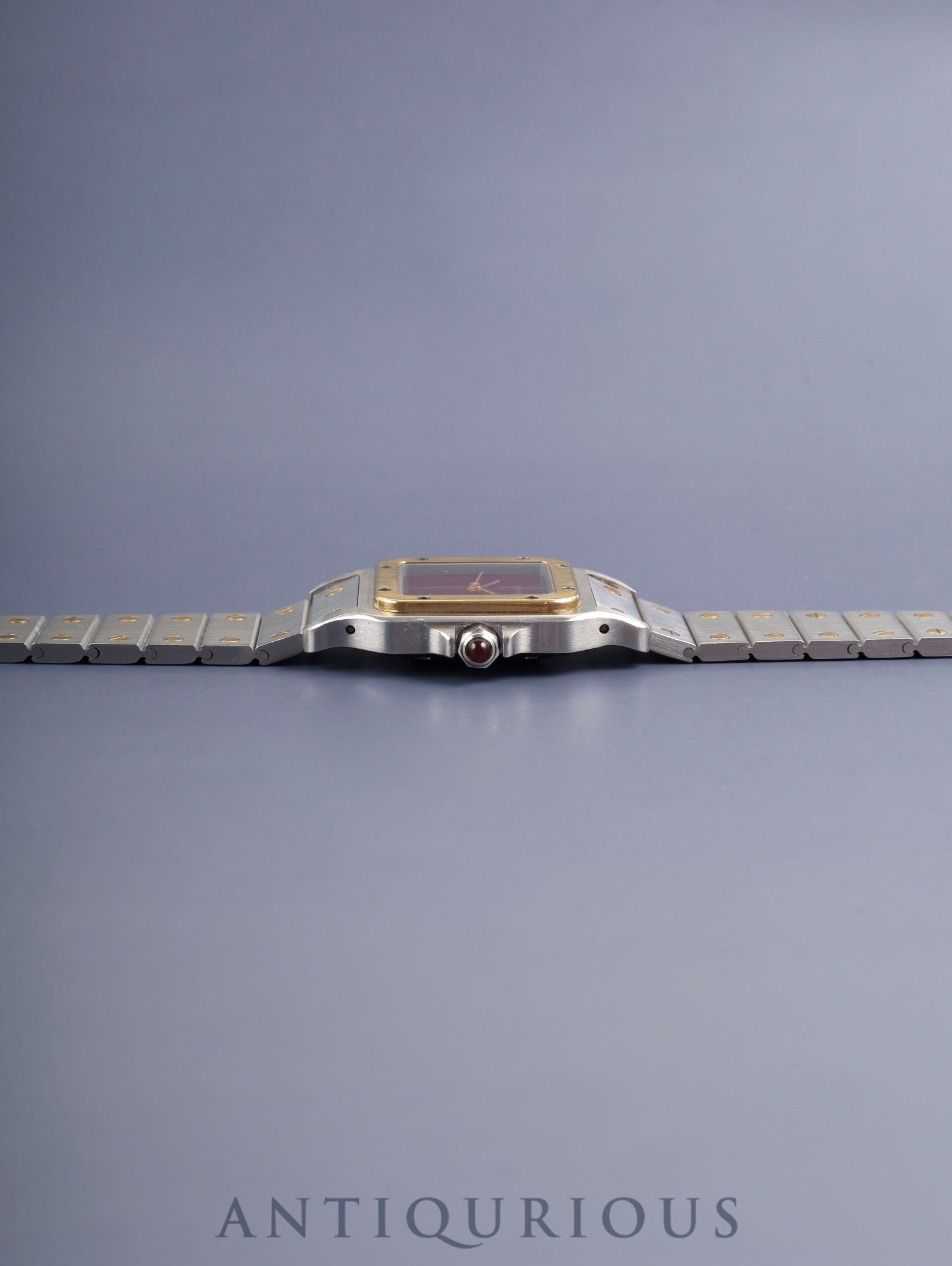 カルティエ サントス カレ LM 2961 自動巻き Cal.ETA2671 SS/YG SS/YG ガーネットダイヤル ボルドー文字盤（SWISS表記）オーバーホール済み