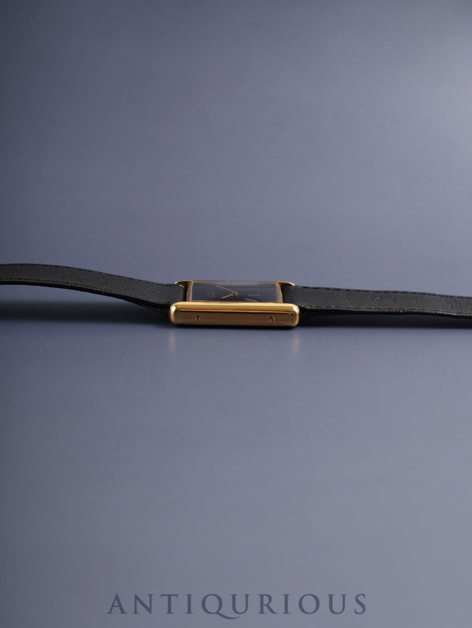 カルティエ マストタンク LM 手巻き Cal.78-1 SV925 純正革ベルト 純正ピンバックル（GP）オニキス文字盤（SWISS表記）オーバーホール済み