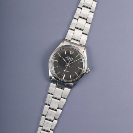 ロレックス エアキング 5500 自動巻き Cal.1520 SS SS ブラック文字盤 27番（1969年）オーバーホール済み