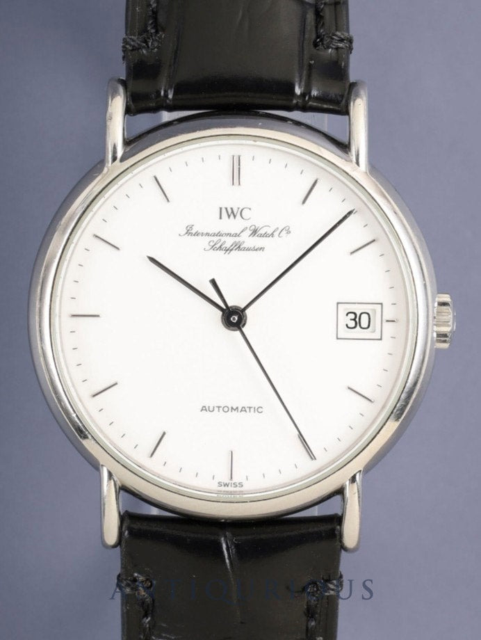 IWC ポートフィノ 3513-1 自動巻き Cal.C.37521 SS 革 純正ピンバックル（SS）ホワイト文字盤（SWISS表記）オーバーホール済み アイダブリュシー