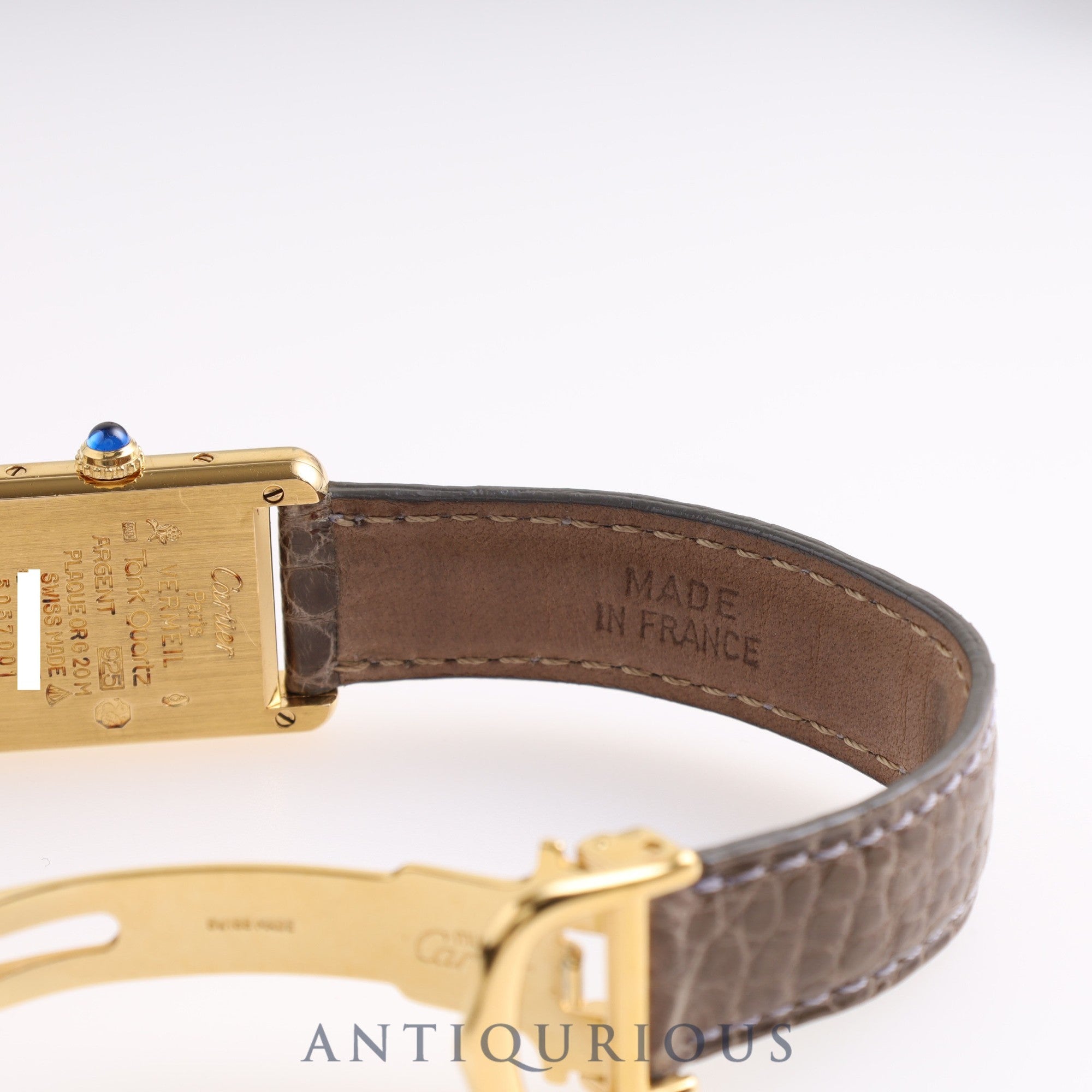 CARTIER Must Tank SM QZ 5057001 SV925 Genuine belt Genuine D buckle (GP) Arabic CC dial Warranty (1995)